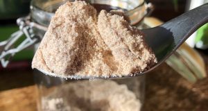 Spoonful of homemade gluten free wholemeal flour
