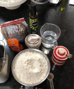Ingredients for Kate Harcourt's fail-safe bread recipe
